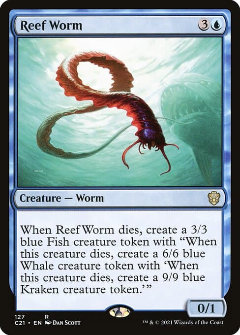 Reef Worm from Commander 2021 (Rare)