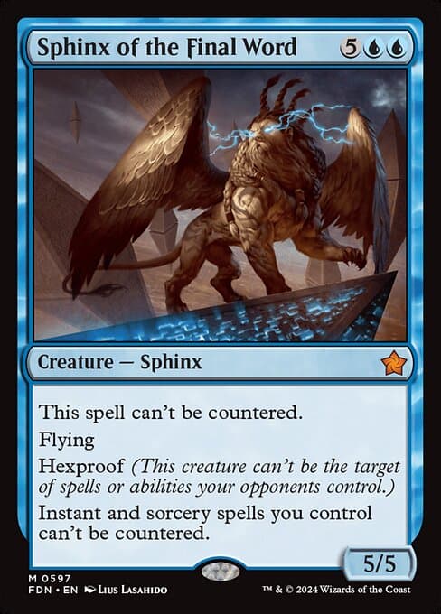Sphinx of the Final Word from Foundations (Mythic)
