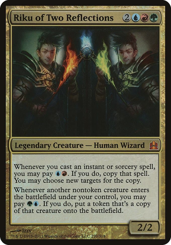 Riku of Two Reflections from Commander 2011 Oversized (Mythic)