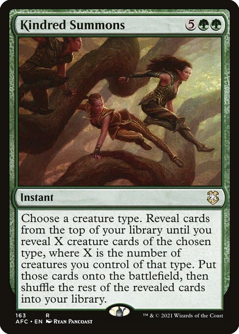 Kindred Summons from Forgotten Realms Commander (Rare)