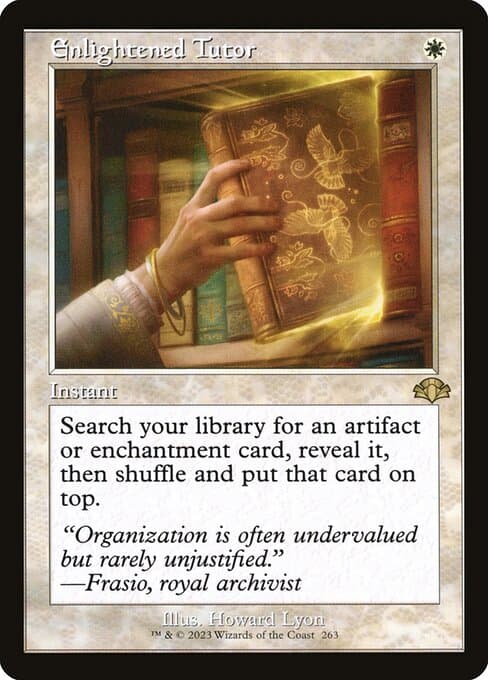 Enlightened Tutor from Dominaria Remastered (Rare)