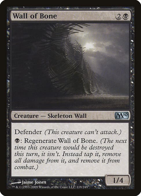 Wall of Bone from Magic 2010 (Uncommon)