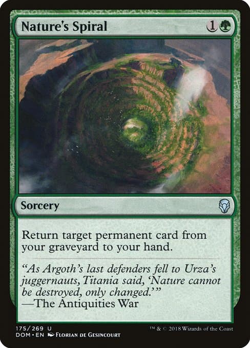 Nature's Spiral from Dominaria (Uncommon)