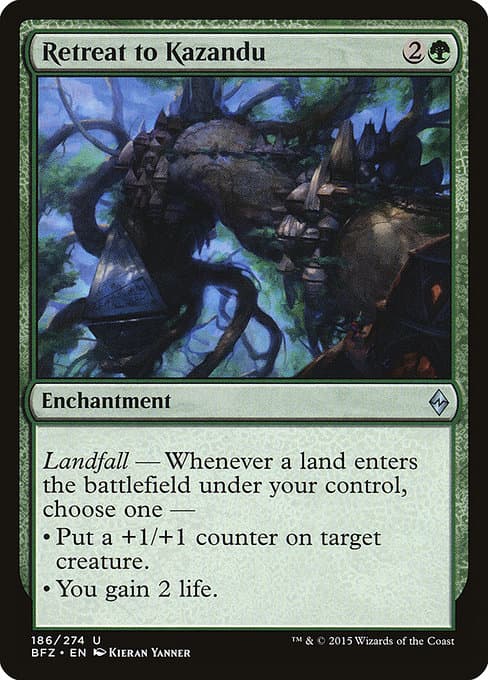 Retreat to Kazandu from Battle for Zendikar (Uncommon)