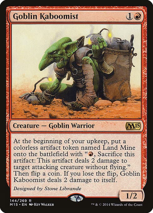 Goblin Kaboomist from Magic 2015 (Rare)