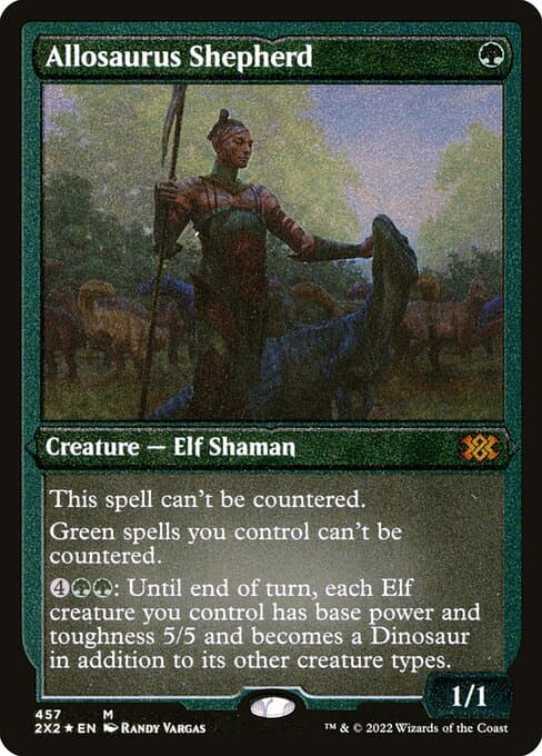 Allosaurus Shepherd from Double Masters 2022 (Mythic)