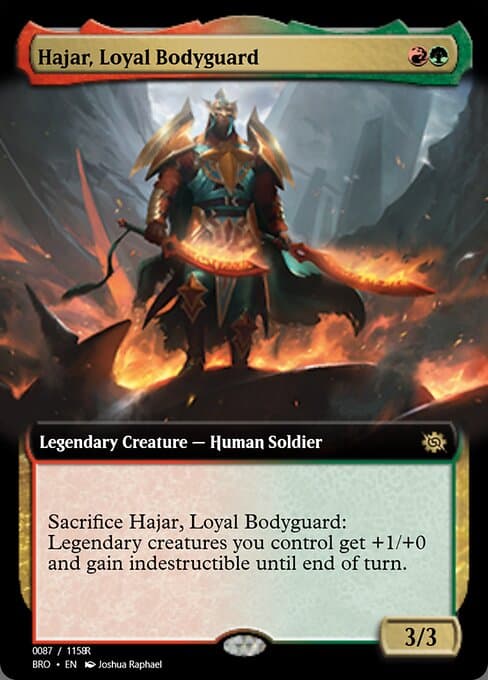 Hajar, Loyal Bodyguard from Magic Online Promos (Rare)
