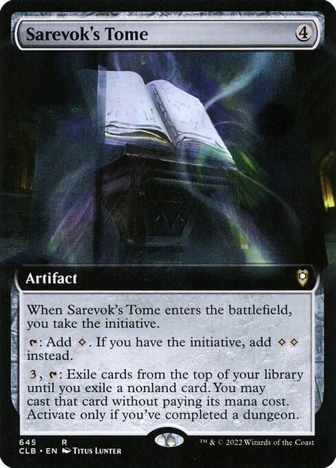 Sarevok's Tome from Commander Legends: Battle for Baldur's Gate (Rare)