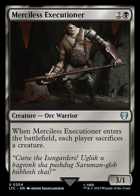 Merciless Executioner from Tales of Middle-earth Commander (Uncommon)