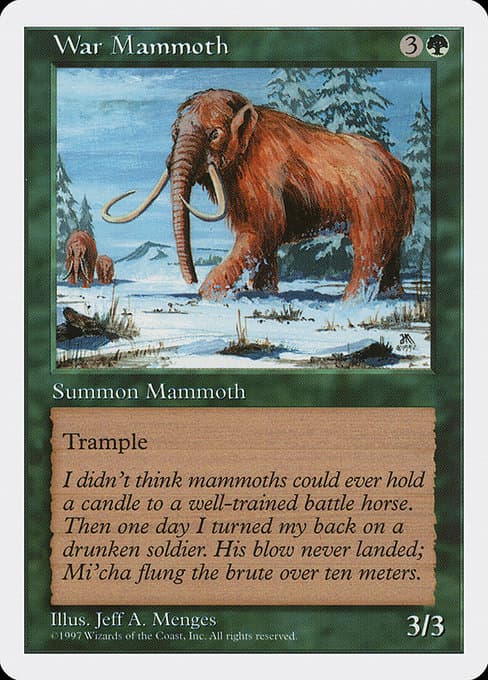 War Mammoth from Fifth Edition (Common)