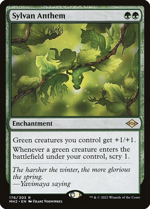 Sylvan Anthem from Modern Horizons 2 (Rare)