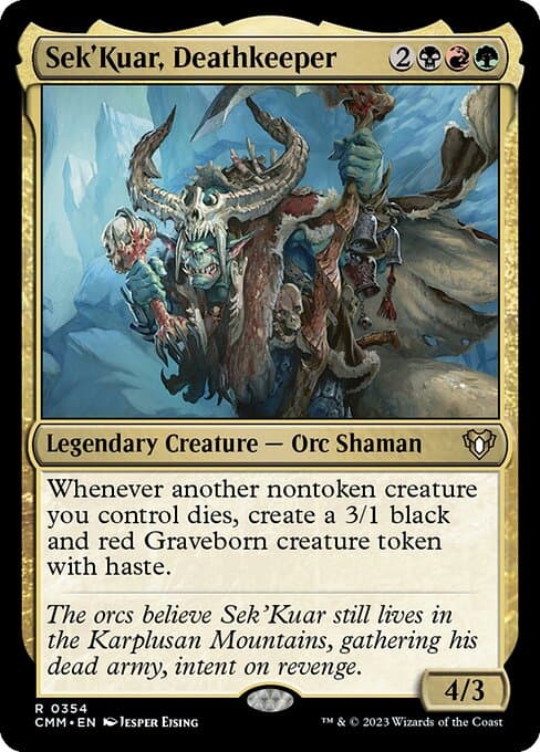 Sek'Kuar, Deathkeeper from Commander Masters (Rare)
