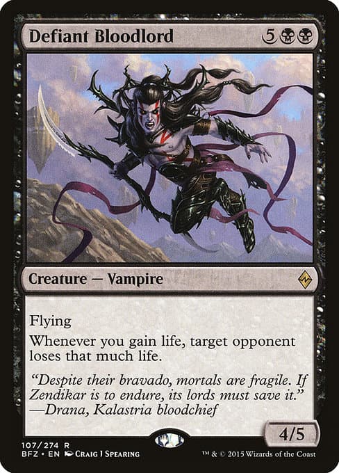Defiant Bloodlord from Battle for Zendikar (Rare)