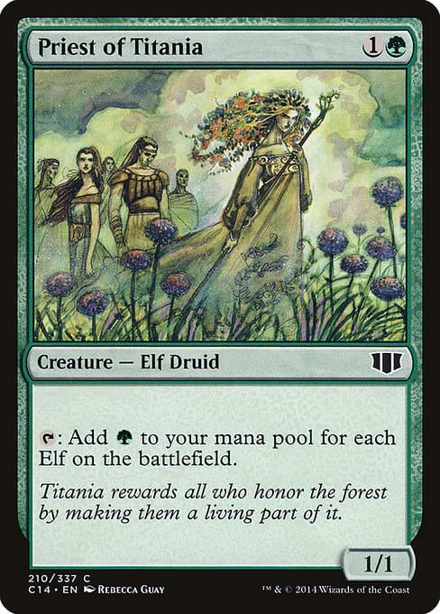 Priest of Titania from Commander 2014 (Common)