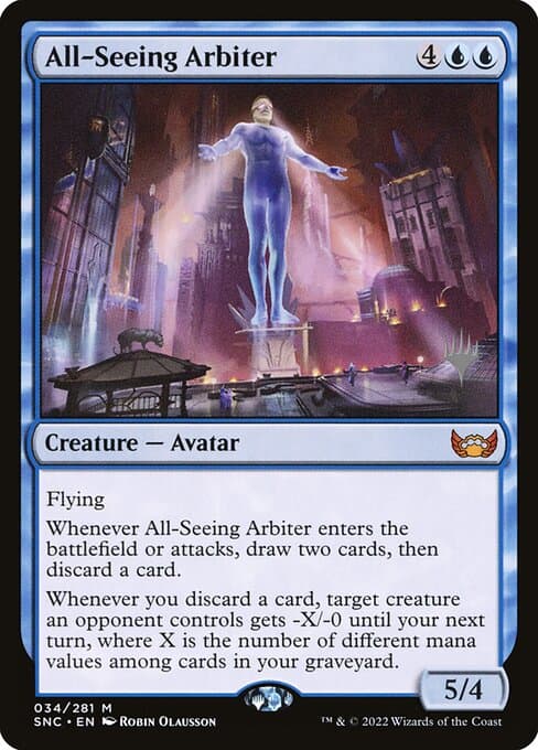 All-Seeing Arbiter from Streets of New Capenna Promos (Mythic)