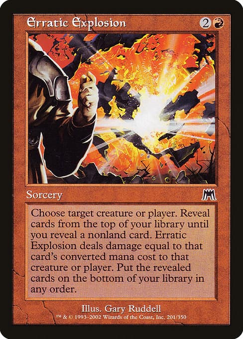 Erratic Explosion from Onslaught (Common)