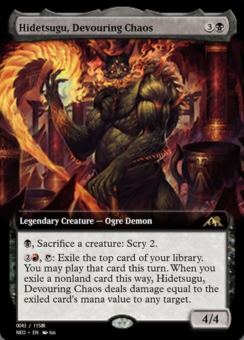 Hidetsugu, Devouring Chaos from Magic Online Promos (Rare)