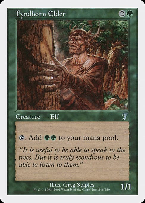 Fyndhorn Elder from Seventh Edition (Uncommon)