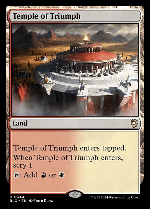 Temple of Triumph from Bloomburrow Commander (Rare)