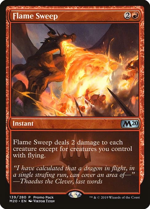 Flame Sweep from Core Set 2020 Promos (Uncommon)