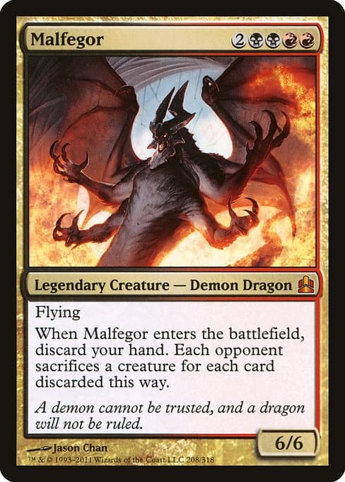 Malfegor from Commander 2011 (Mythic)