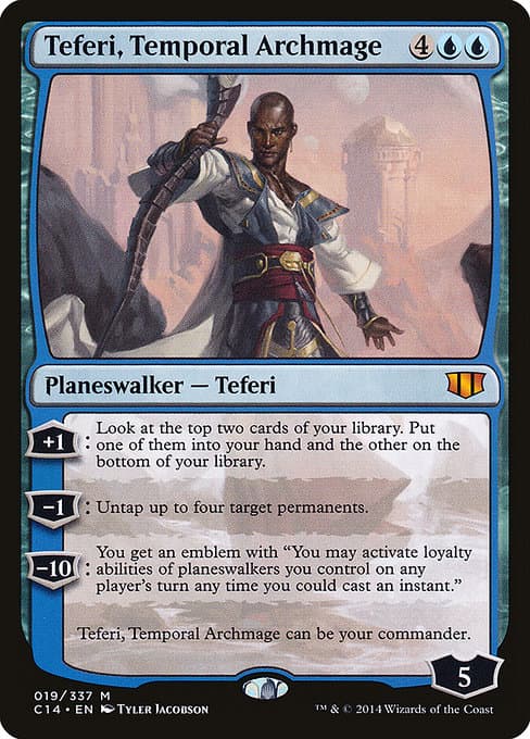 Teferi, Temporal Archmage from Commander 2014 (Mythic)
