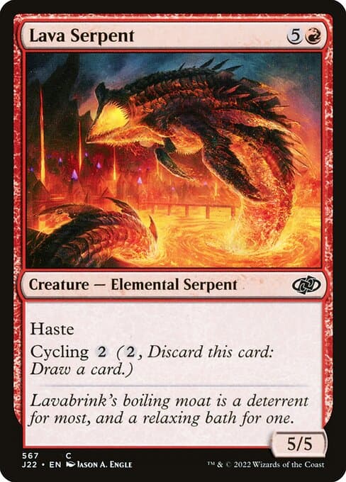 Lava Serpent from Jumpstart 2022 (Common)