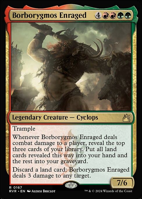 Borborygmos Enraged from Ravnica Remastered (Rare)