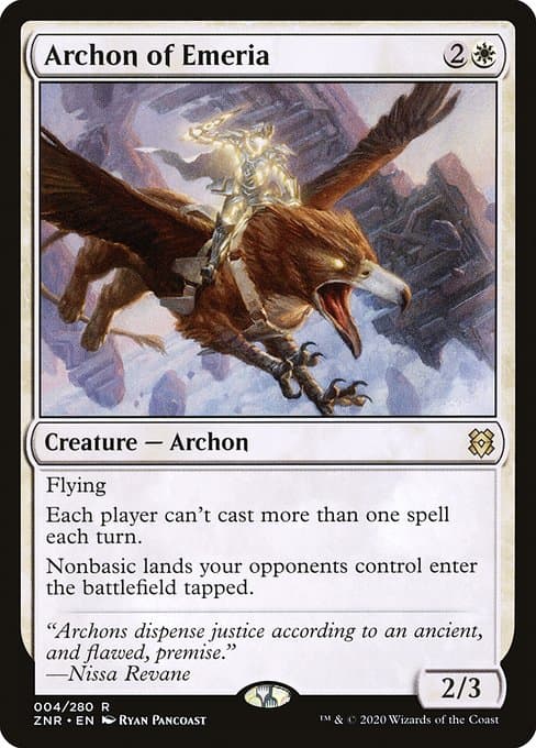 Archon of Emeria from Zendikar Rising (Rare)