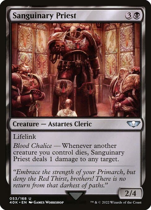 Sanguinary Priest from Warhammer 40,000 Commander (Uncommon)