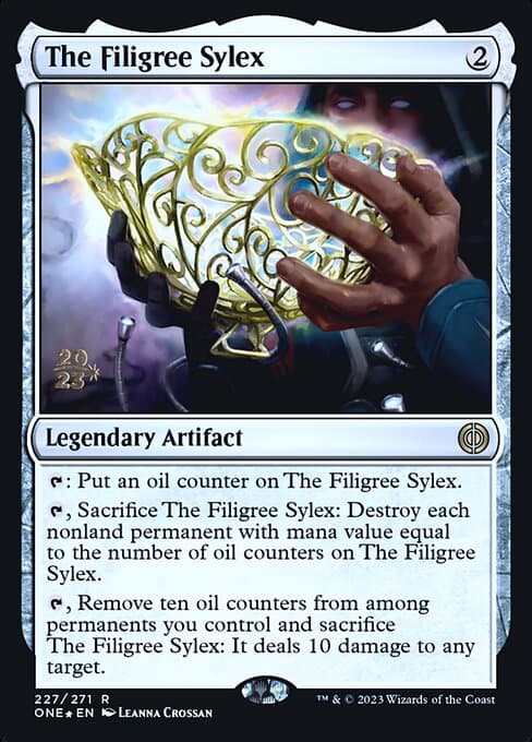 The Filigree Sylex from Phyrexia: All Will Be One Promos (Rare)