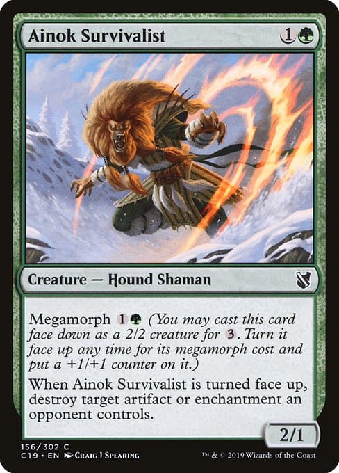 Ainok Survivalist from Commander 2019 (Common)