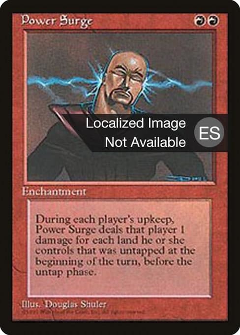Power Surge from Fourth Edition Foreign Black Border (Rare)