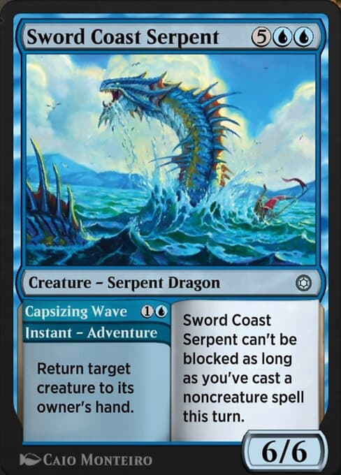 Sword Coast Serpent // Capsizing Wave from Alchemy Horizons: Baldur's Gate (Uncommon)