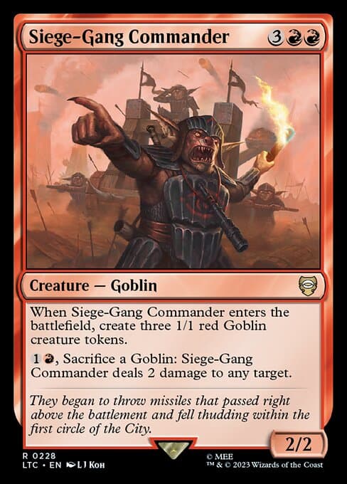 Siege-Gang Commander from Tales of Middle-earth Commander (Rare)