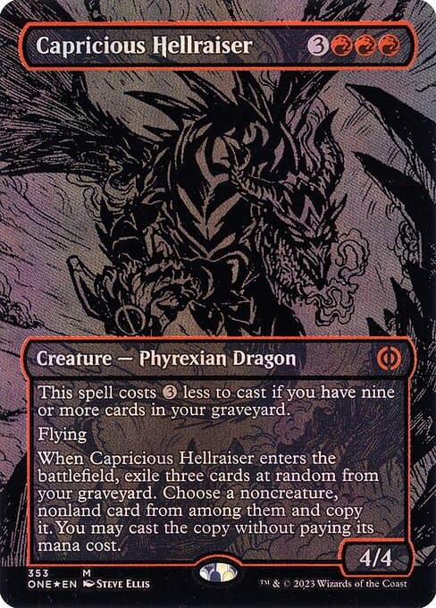 Capricious Hellraiser from Phyrexia: All Will Be One (Mythic)