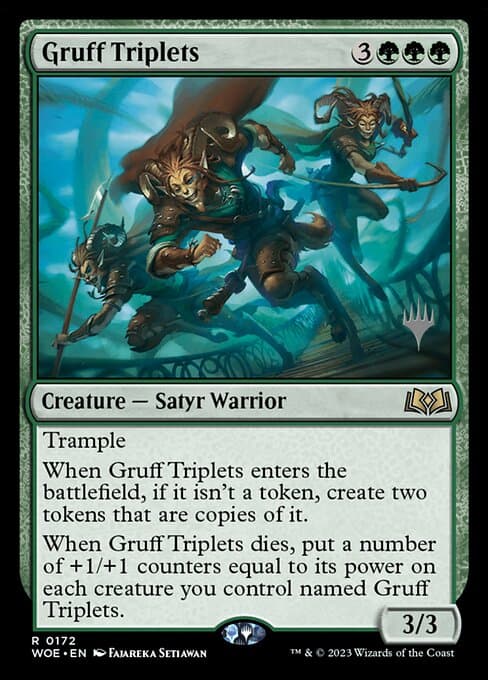 Gruff Triplets from Wilds of Eldraine Promos (Rare)