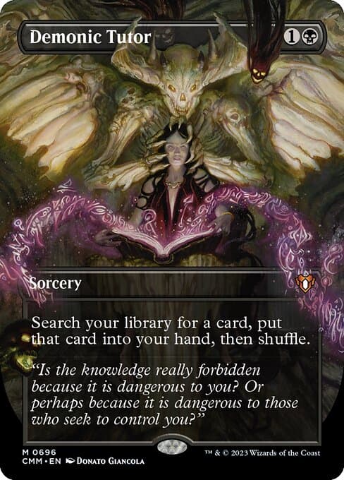 Demonic Tutor from Commander Masters (Mythic)