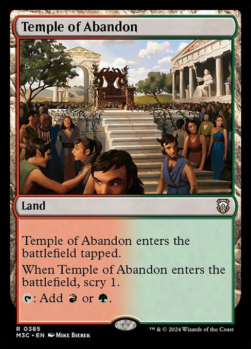 Temple of Abandon from Modern Horizons 3 Commander (Rare)