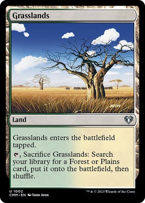 Grasslands from Commander Masters (Uncommon)