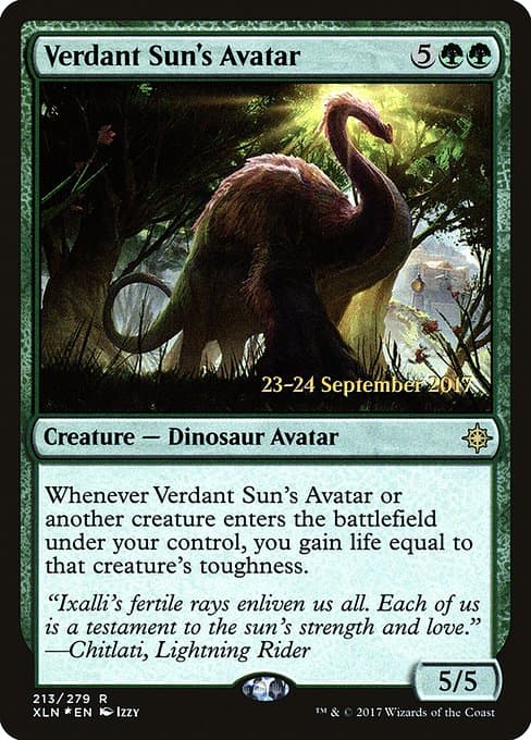 Verdant Sun's Avatar from Ixalan Promos (Rare)