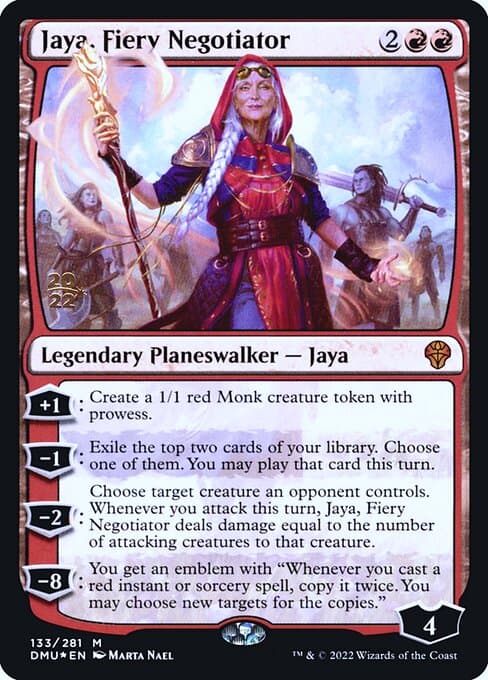 Jaya, Fiery Negotiator from Dominaria United Promos (Mythic)