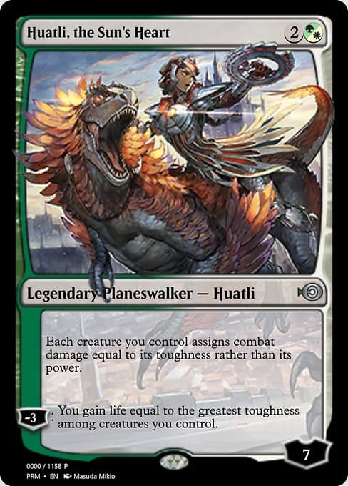 Huatli, the Sun's Heart from Magic Online Promos (Uncommon)