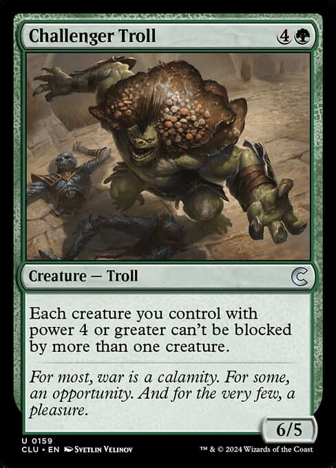 Challenger Troll from Ravnica: Clue Edition (Uncommon)