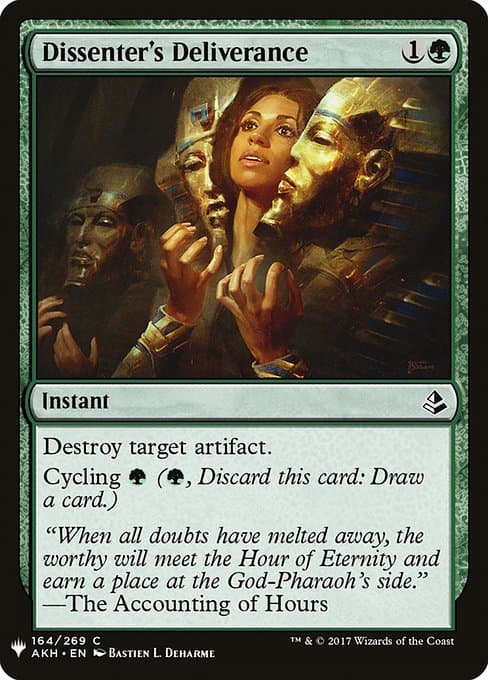Dissenter's Deliverance from The List (Common)