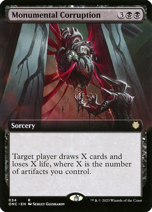 Monumental Corruption from Phyrexia: All Will Be One Commander (Rare)