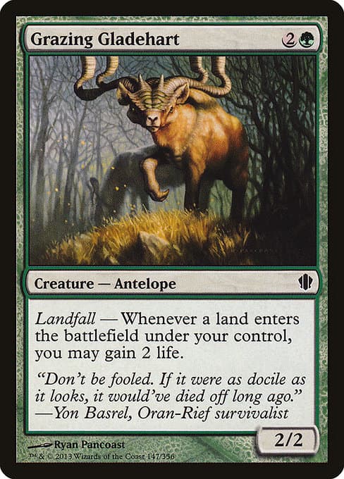 Grazing Gladehart from Commander 2013 (Common)