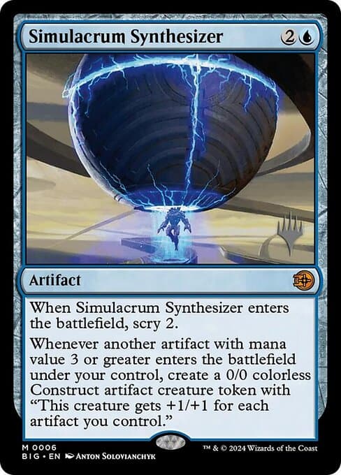 Simulacrum Synthesizer from The Big Score Promos (Mythic)
