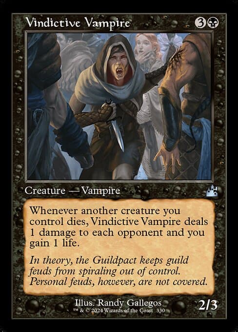 Vindictive Vampire from Ravnica Remastered (Uncommon)
