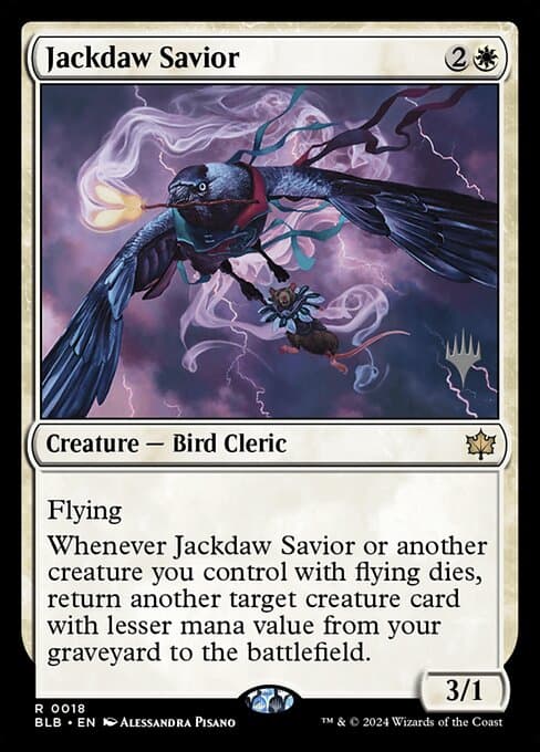Jackdaw Savior from Bloomburrow Promos (Rare)